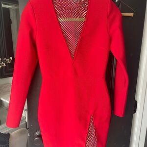 Red Bodycon Fashion Nova Dress